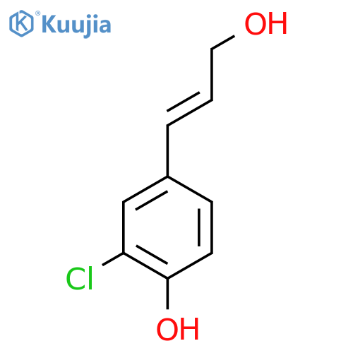2-chloro-4-(3-hydroxyprop-1-en-1-yl)phenol structure