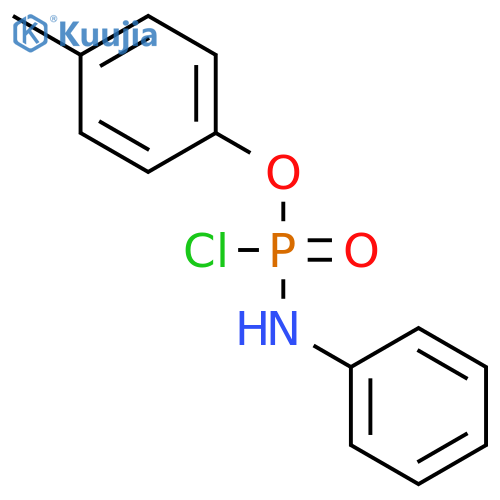 PHOSPHORAMIDOCHLORIDIC ACID, PHENYL-, 4-METHYLPHENYL ESTER structure