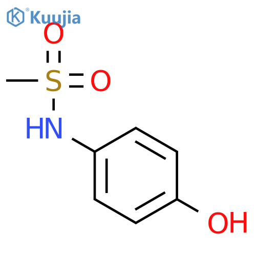 N-(4-Hydroxyphenyl)methanesulfonamide structure