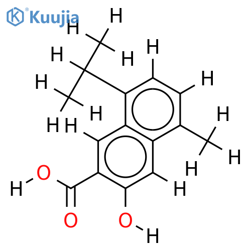 3-Hydroxy-15-cadalenoic acid structure