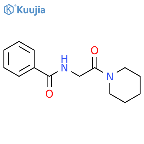 Benzamide, N-[2-oxo-2-(1-piperidinyl)ethyl]- structure