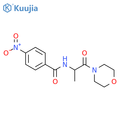 Benzamide, N-[1-methyl-2-(4-morpholinyl)-2-oxoethyl]-4-nitro- structure