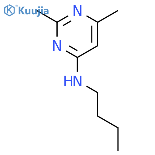 4-PYRIMIDINAMINE, N-BUTYL-2,6-DIMETHYL- structure