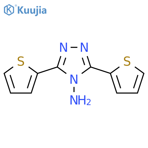 4H-1,2,4-Triazol-4-amine, 3,5-di-2-thienyl- structure
