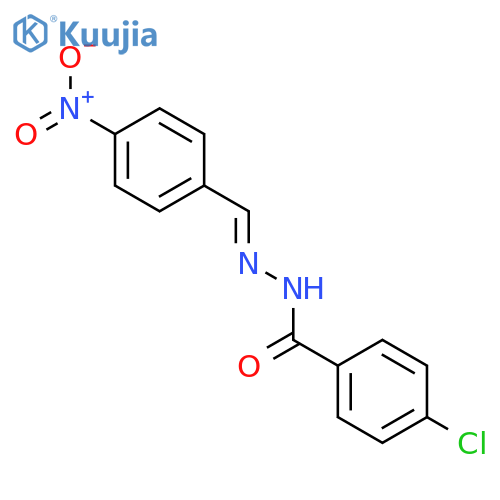4-Chloro-N'-(4-nitrobenzylidene)benzohydrazide structure