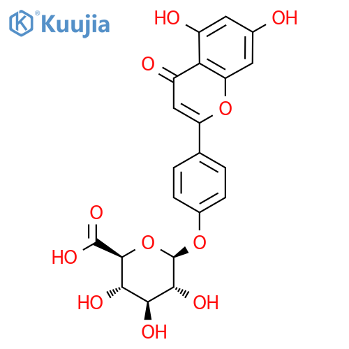 Apigenin 4'-O-β-D-Glucuronide structure