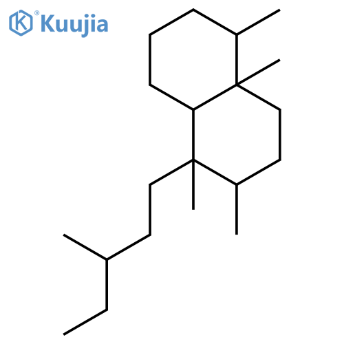 (1R,2S,4aR,5S,8aR)-1,2,4a,5-tetramethyl-1-[(3R)-3-methylpentyl]decahydronaphthalene structure