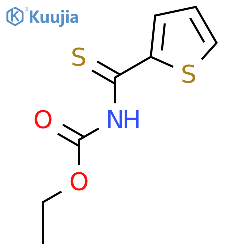 CARBAMIC ACID, (2-THIENYLTHIOXOMETHYL)-, ETHYL ESTER structure