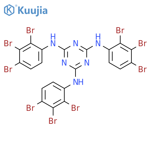 1,3,5-Triazine-2,4,6-triamine, N,N',N''-tris(tribromophenyl)- structure
