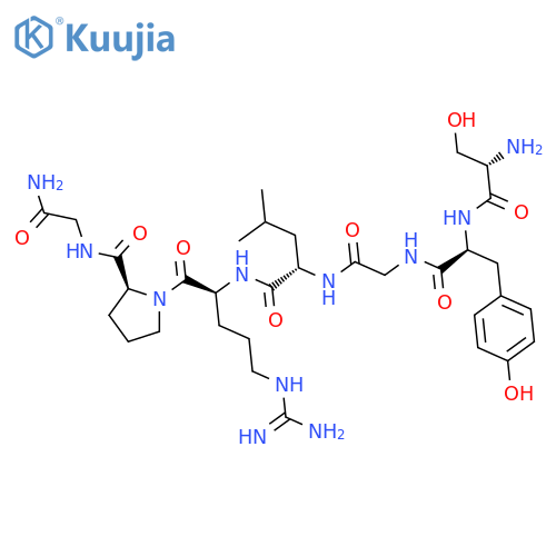 LHRH (4-10) acetate salt H-Ser-Tyr-Gly-Leu-Arg-Pro-Gly-NH2 acetate salt structure