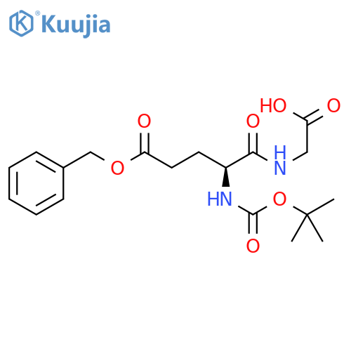 Glycine, N-[N-[(1,1-dimethylethoxy)carbonyl]-L-a-glutamyl]-,5-(phenylmethyl) ester structure