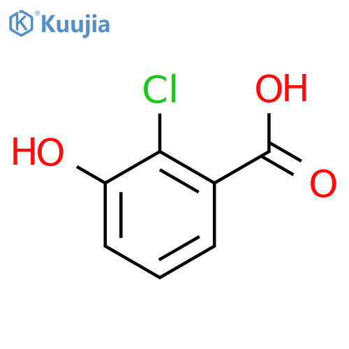 2-Chloro-3-hydroxybenzoic acid structure
