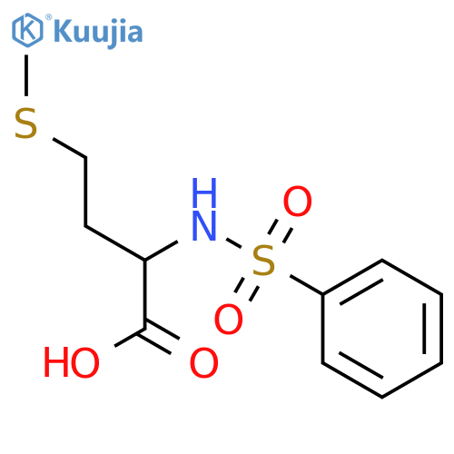 4-(methylthio)-2-[(phenylsulfonyl)amino]butanoic Acid structure