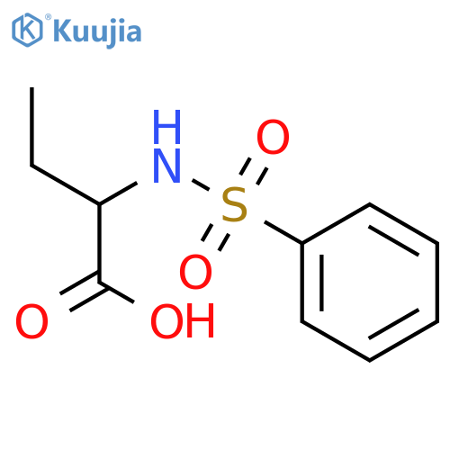 2-Benzenesulfonylamino-butyric acid structure