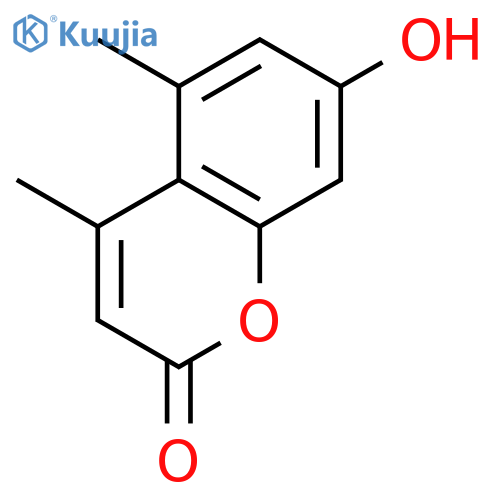 2H-1-Benzopyran-2-one, 7-hydroxy-4,5-dimethyl- structure