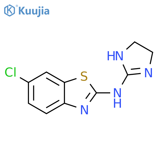 2-Benzothiazolamine, 6-chloro-N-(4,5-dihydro-1H-imidazol-2-yl)- structure