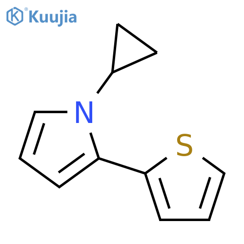 1H-PYRROLE, 1-CYCLOPROPYL-2-(2-THIENYL)- structure