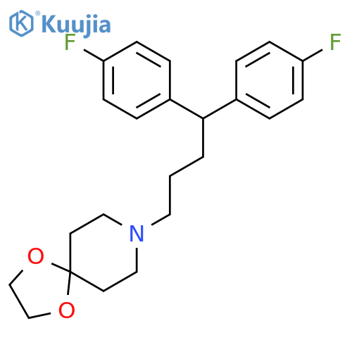 1,4-Dioxa-8-azaspiro[4.5]decane, 8-[4,4-bis(4-fluorophenyl)butyl]- structure
