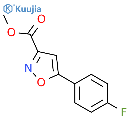 methyl 5-(4-fluorophenyl)-1,2-oxazole-3-carboxylate structure