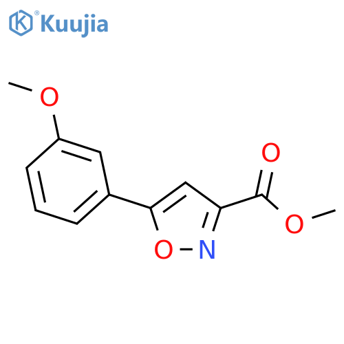 methyl 5-(3-methoxyphenyl)-1,2-oxazole-3-carboxylate structure