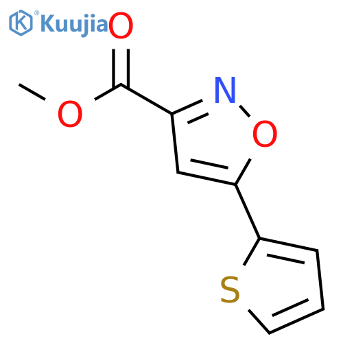 methyl 5-(thiophen-2-yl)-1,2-oxazole-3-carboxylate structure