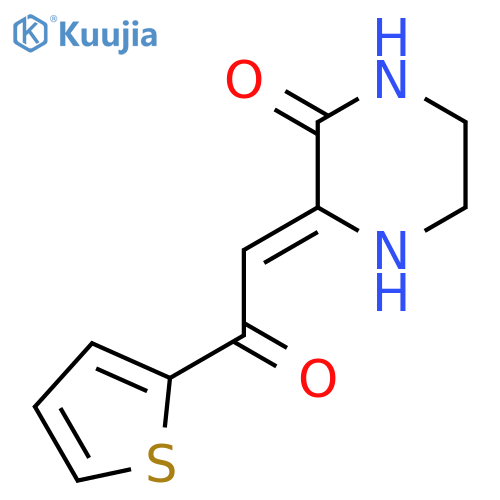(3Z)-3-[2-Oxo-2-(thiophen-2-yl)ethylidene]piperazin-2-one structure