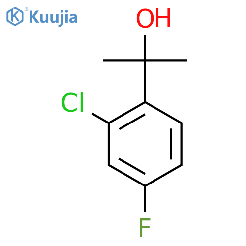 2-(2-chloro-4-fluorophenyl)propan-2-ol structure