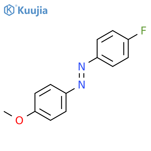 Diazene, (4-fluorophenyl)(4-methoxyphenyl)-, (E)- structure