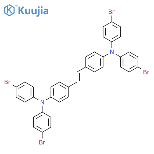 BENZENAMINE, 4,4'-(1E)-1,2-ETHENEDIYLBIS[N,N-BIS(4-BROMOPHENYL)- structure