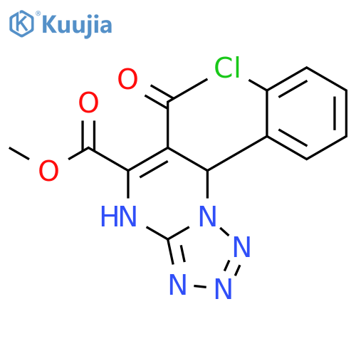 <br>6-Acetyl-7-(2-chloro-phenyl)-4,7-dihydro-tetrazolo[1,5-a]pyrimidine-5-carbo xylic acid methyl ester structure