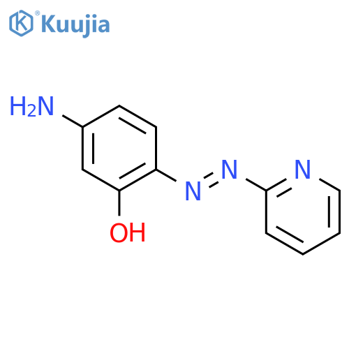 Phenol, 5-amino-2-(2-pyridinylazo)- structure