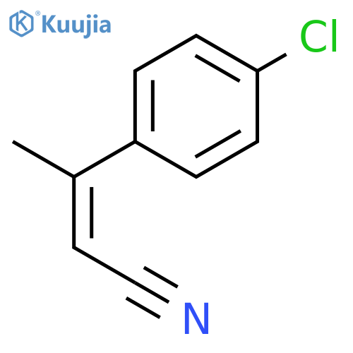 2-Butenenitrile, 3-(4-chlorophenyl)-, (E)- structure