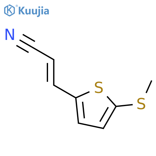 2-Propenenitrile, 3-[5-(methylthio)-2-thienyl]-, (E)- structure