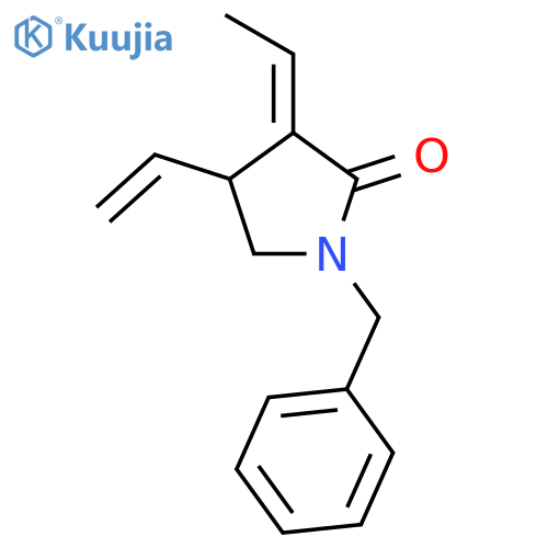 2-Pyrrolidinone, 4-ethenyl-3-ethylidene-1-(phenylmethyl)-, (3Z)-(+)- structure