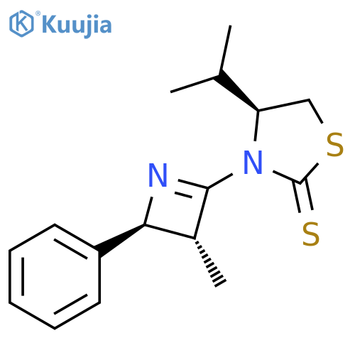2-Thiazolidinethione,3-[(3R,4S)-3,4-dihydro-3-methyl-4-phenyl-2-azetyl]-4-(1-methylethyl)-,(4S)- structure