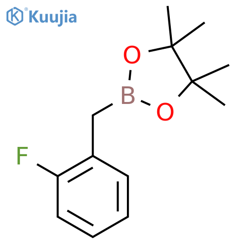 2-(2-Fluorobenzyl)-4,4,5,5-tetramethyl-1,3,2-dioxaborolane structure