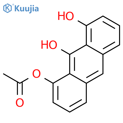 8,9-dihydroxyanthracen-1-yl acetate structure