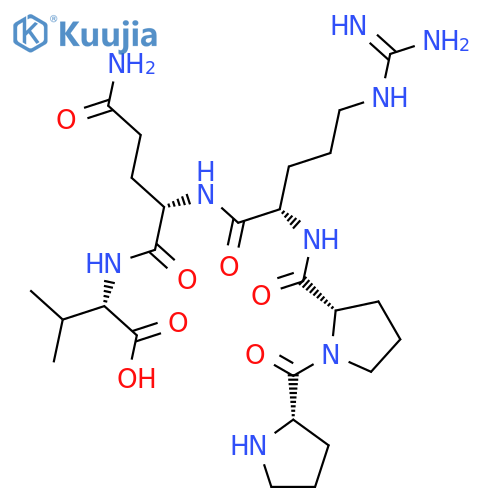 L-Valine, L-prolyl-L-prolyl-L-arginyl-L-glutaminyl- structure