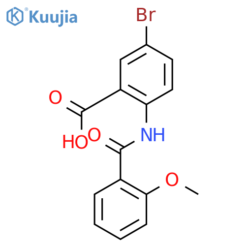 5-bromo-2-[(2-methoxybenzoyl)amino]benzoic acid structure
