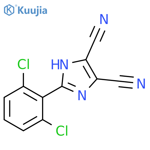 1H-Imidazole-4,5-dicarbonitrile, 2-(2,6-dichlorophenyl)- structure