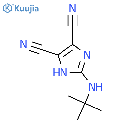 1H-Imidazole-4,5-dicarbonitrile,2-[(1,1-dimethylethyl)amino]- structure