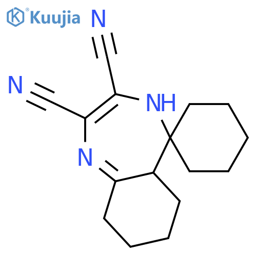 2,3-DICYANO-5,6-TETRAMETHYLENE-7-SPIRO-CYCLOHEXYLDIAZAPINE structure