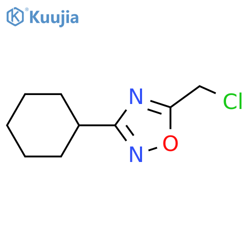 5-(chloromethyl)-3-cyclohexyl-1,2,4-oxadiazole structure