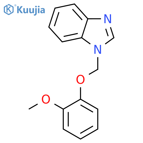 1H-Benzimidazole, 1-[(2-methoxyphenoxy)methyl]- structure