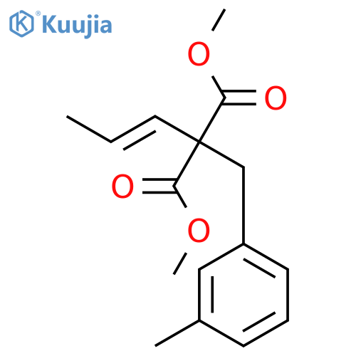PROPANEDIOIC ACID, [(3-METHYLPHENYL)METHYL]-2-PROPENYL-, DIMETHYL ESTER structure