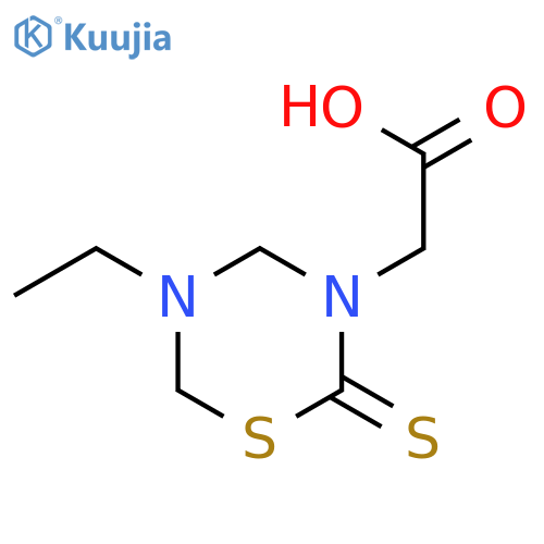 2H-1,3,5-Thiadiazine-3(4H)-aceticacid,5-ethyldihydro-2-thioxo-(9CI) structure