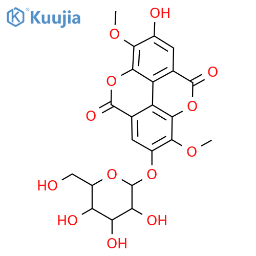 3,3'-Di-O-methylellagic acid-4'-O-β-D-glucopyranoside structure