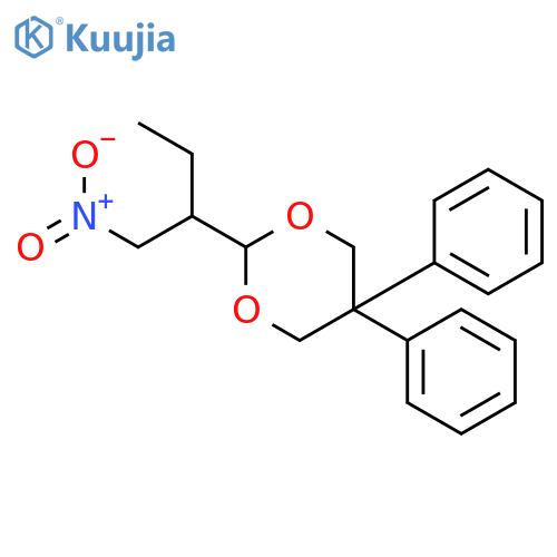 1,3-DIOXANE, 2-[1-(NITROMETHYL)PROPYL]-5,5-DIPHENYL- structure