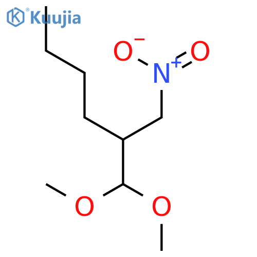HEXANE, 1,1-DIMETHOXY-2-(NITROMETHYL)- structure