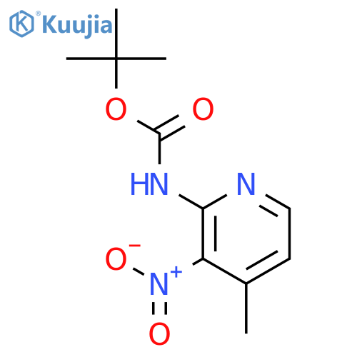tert-butyl N-(4-methyl-3-nitropyridin-2-yl)carbamate structure